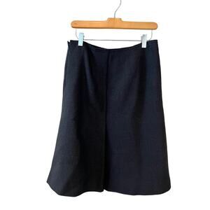 Prada Inverted Pleat Skirt Black 4